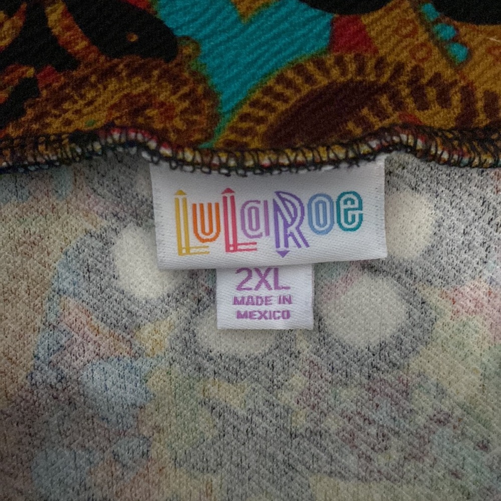 (2 for $8) LuLaRoe Cassie Skirt with Paisley Print - Picture 5 of 5
